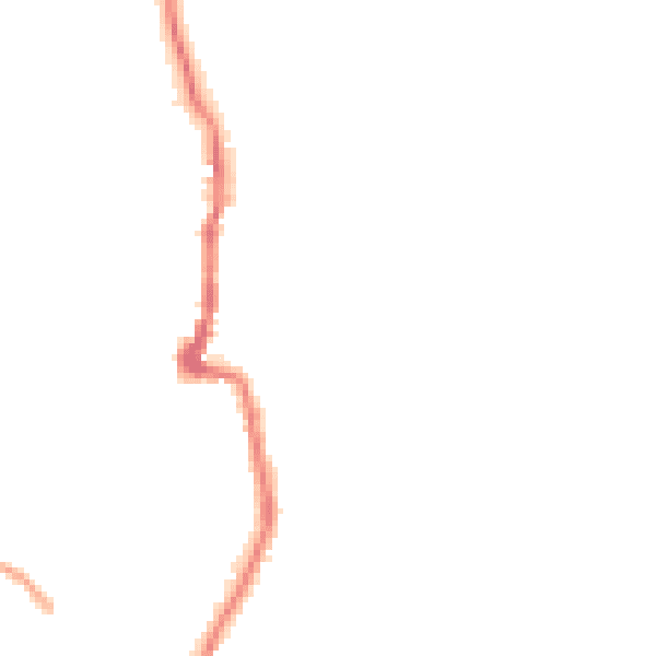 Night-time road noise heatmap for PO36 0DX