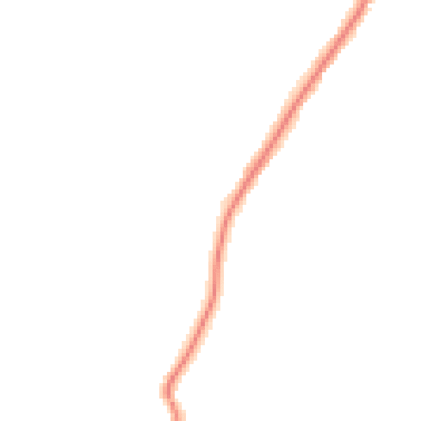 Night-time road noise heatmap for PO36 0EH