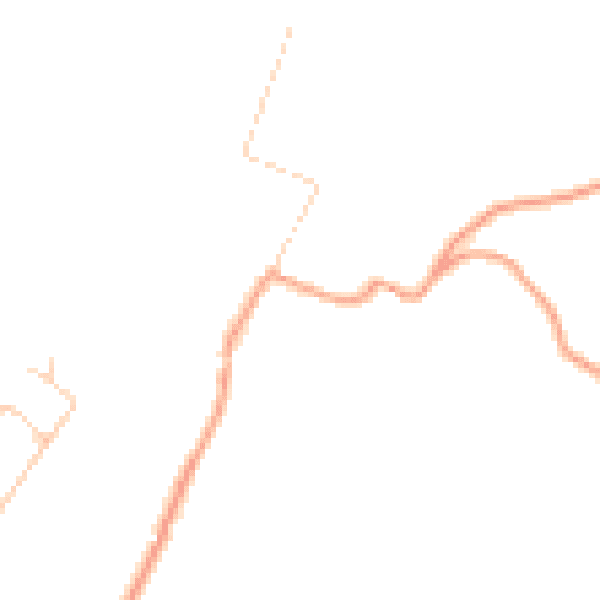 Daytime road noise heatmap for PO36 0EX