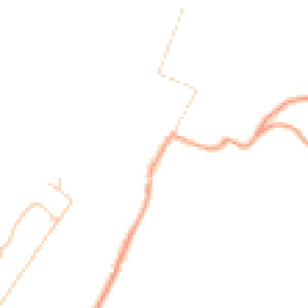 Daytime road noise heatmap for PO36 0EZ