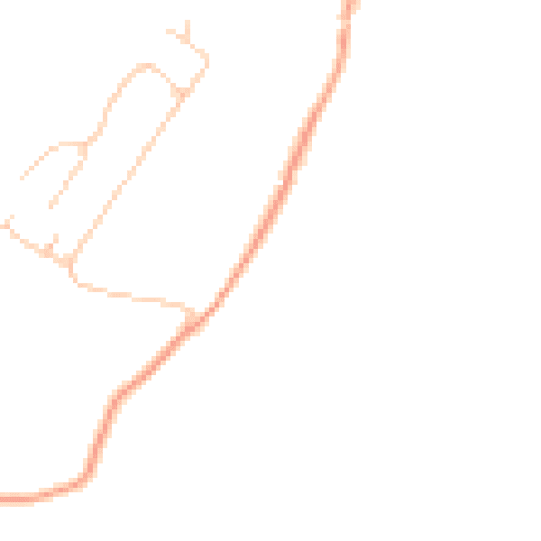 Daytime road noise heatmap for PO36 0HB