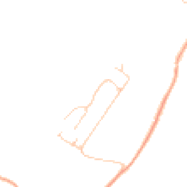 Daytime road noise heatmap for PO36 0HJ