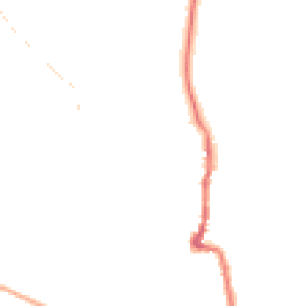 Night-time road noise heatmap for PO36 0HU