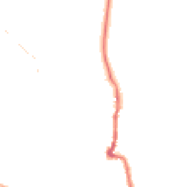Night-time road noise heatmap for PO36 0HY