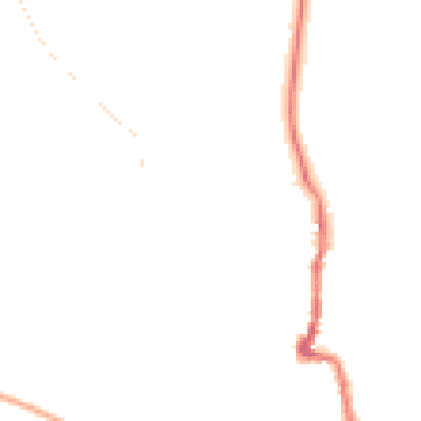 Night-time road noise heatmap for PO36 0JB