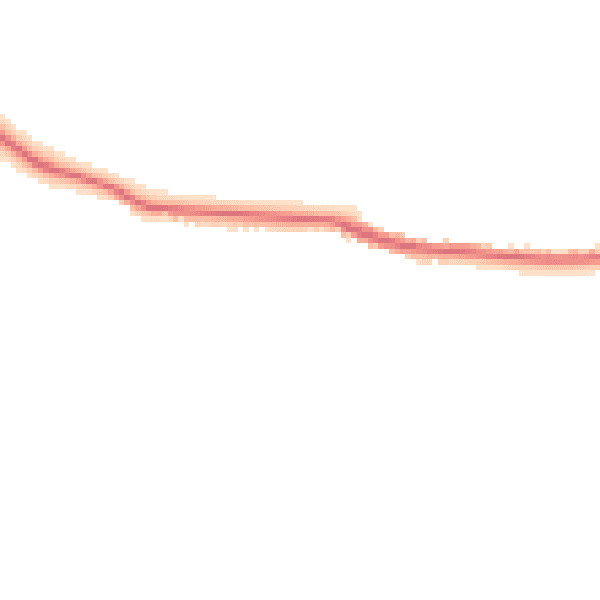 Night-time road noise heatmap for PO36 0JT