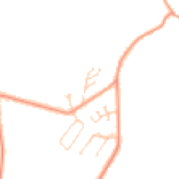 Daytime road noise heatmap for PO36 0LA