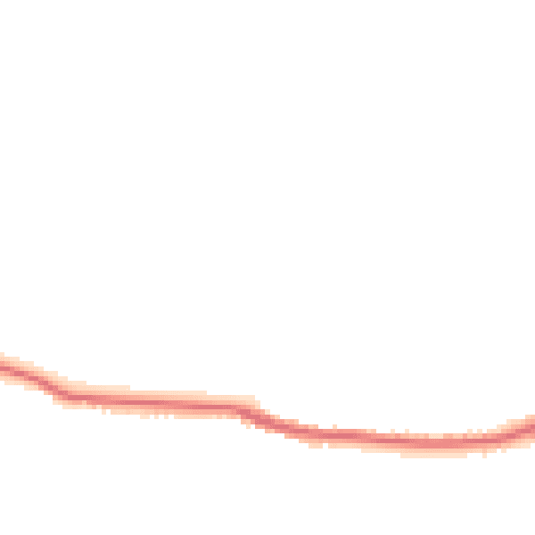 Night-time road noise heatmap for PO36 0LH
