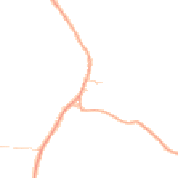 Daytime road noise heatmap for PO36 0NG