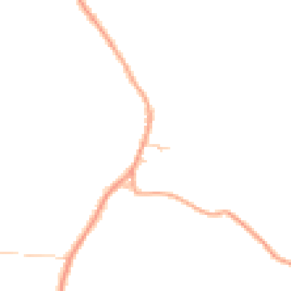 Daytime road noise heatmap for PO36 0NH