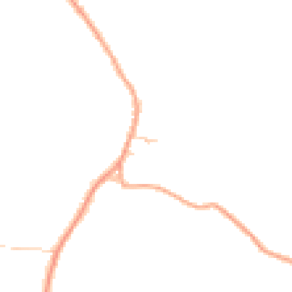Daytime road noise heatmap for PO36 0NL