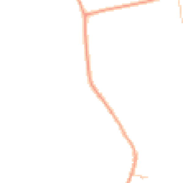 Daytime road noise heatmap for PO36 0NP