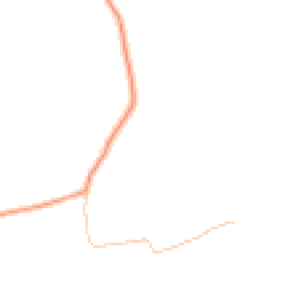 Daytime road noise heatmap for PO36 0NT