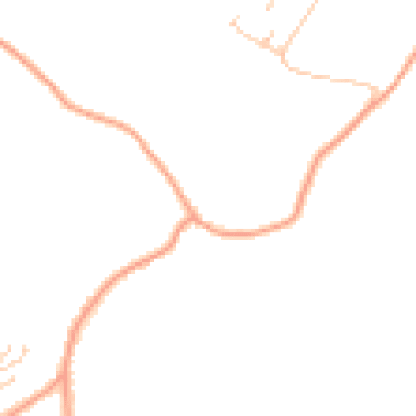 Daytime road noise heatmap for PO36 0NY