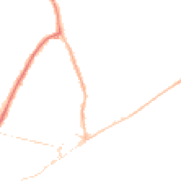 Night-time road noise heatmap for PO36 8BB
