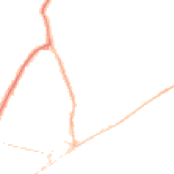 Night-time road noise heatmap for PO36 8BU