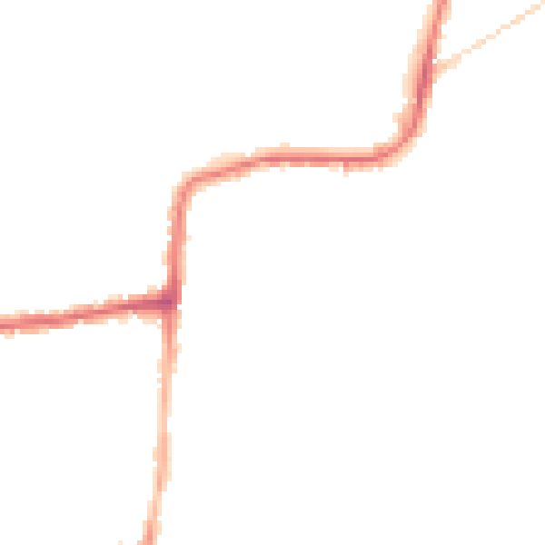 Night-time road noise heatmap for PO36 8PP