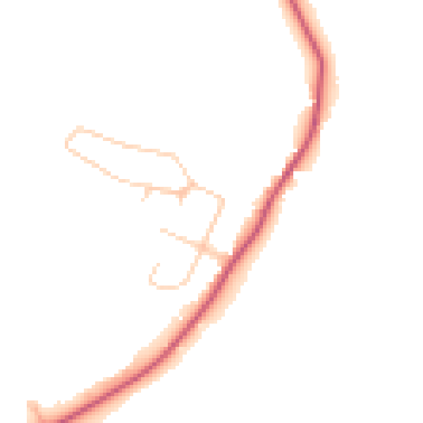 Daytime road noise heatmap for PO36 8QG