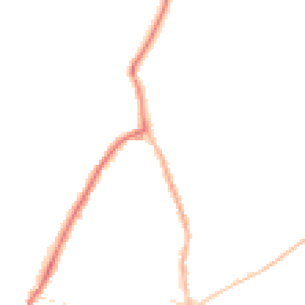 Night-time road noise heatmap for PO36 8RB