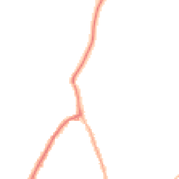 Night-time road noise heatmap for PO36 9AP