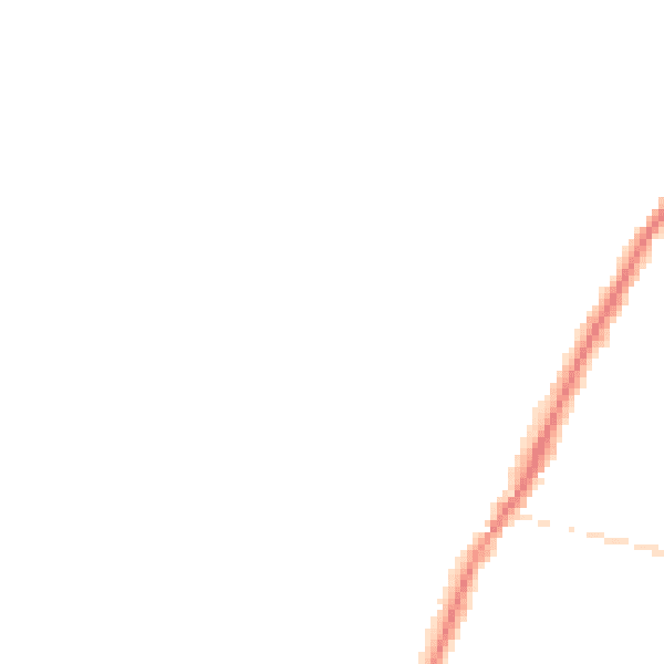 Night-time road noise heatmap for PO36 9DN
