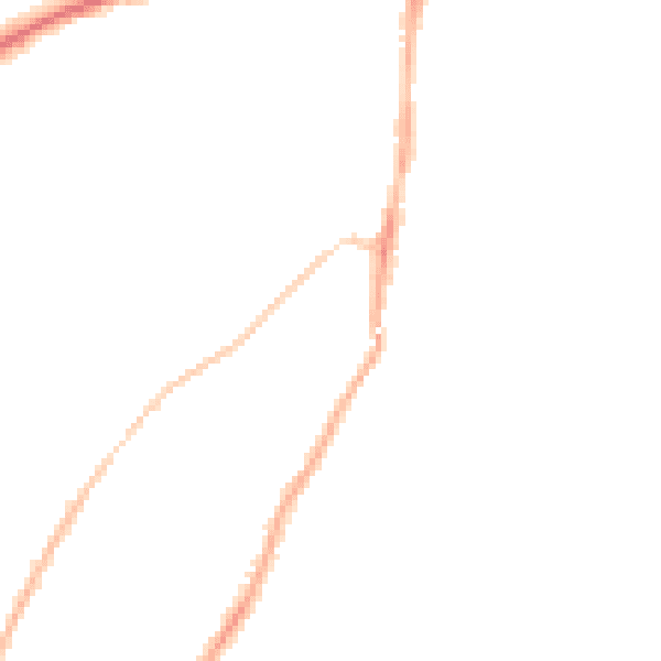 Night-time road noise heatmap for PO36 9NP