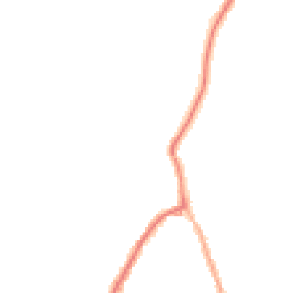Night-time road noise heatmap for PO36 9PY