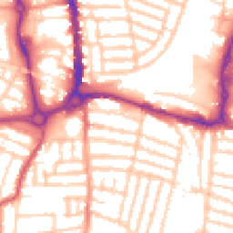 Daytime road noise heatmap for PO4 0AB