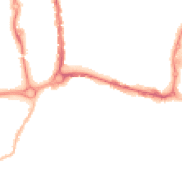 Night-time road noise heatmap for PO4 0AB