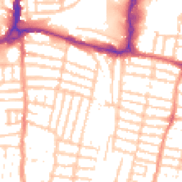 Daytime road noise heatmap for PO4 0AH