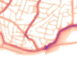 Daytime road noise heatmap for PO4 0AQ