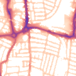 Daytime road noise heatmap for PO4 0AU