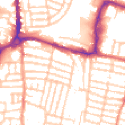 Daytime road noise heatmap for PO4 0AX