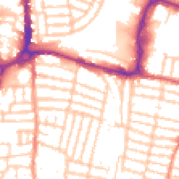 Daytime road noise heatmap for PO4 0AZ