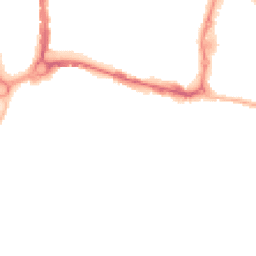 Night-time road noise heatmap for PO4 0BG