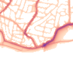 Daytime road noise heatmap for PO4 0BX