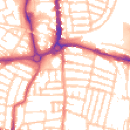 Daytime road noise heatmap for PO4 0DA