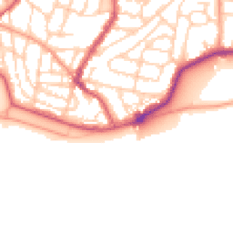 Daytime road noise heatmap for PO4 0DE