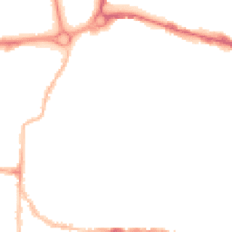 Night-time road noise heatmap for PO4 0DG