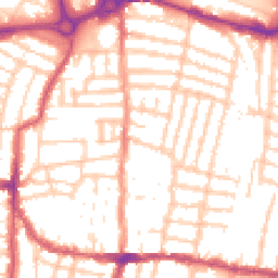 Daytime road noise heatmap for PO4 0DH