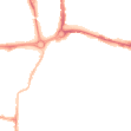 Night-time road noise heatmap for PO4 0DN