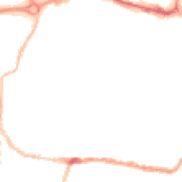 Night-time road noise heatmap for PO4 0DP
