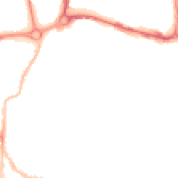 Night-time road noise heatmap for PO4 0DT