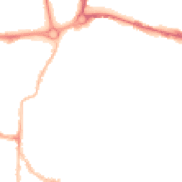 Night-time road noise heatmap for PO4 0DW
