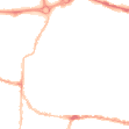Night-time road noise heatmap for PO4 0DZ