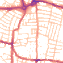 Daytime road noise heatmap for PO4 0EA