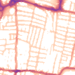 Daytime road noise heatmap for PO4 0ES