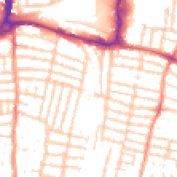 Daytime road noise heatmap for PO4 0JJ