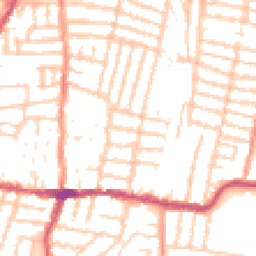 Daytime road noise heatmap for PO4 0LL