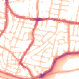 Daytime road noise heatmap for PO4 0QA